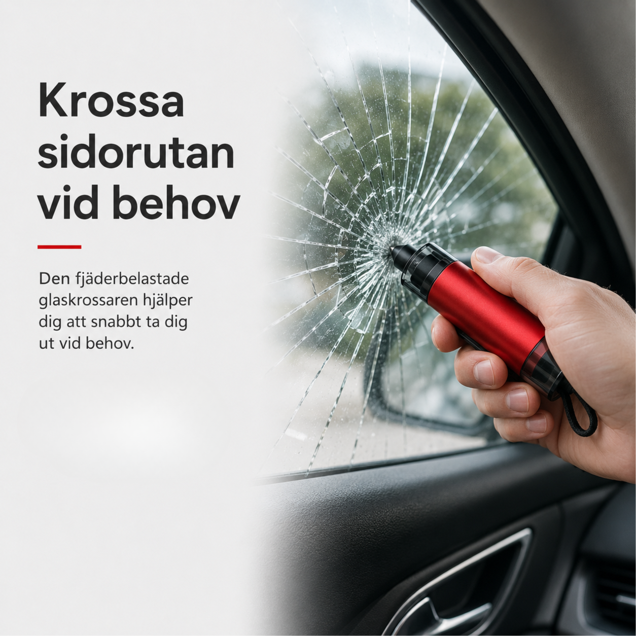 Utväg - nödhammare och bältesskärare för bilen