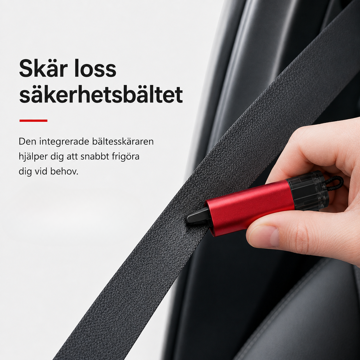 Utväg - nödhammare och bältesskärare för bilen