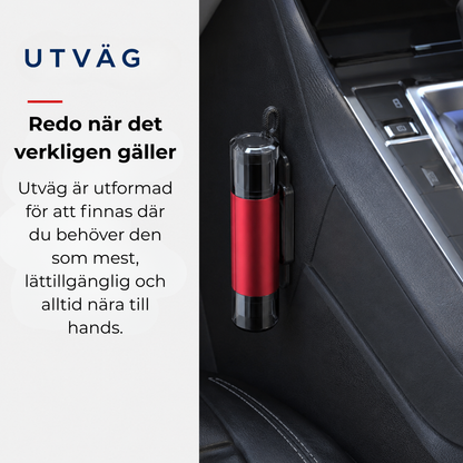 Utväg - nödhammare och bältesskärare för bilen